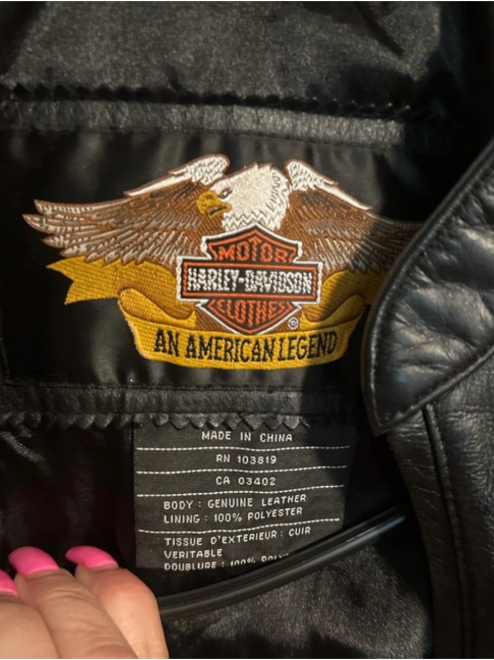 Harley-Davidson Black Women’s Leather Biker Jacket - Picture 8 of 11